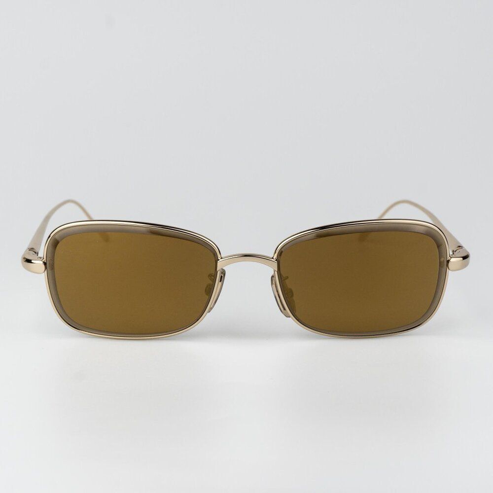 Loewe Gold Frame Brown Lens Sunglasses - Picture 3 of 11
